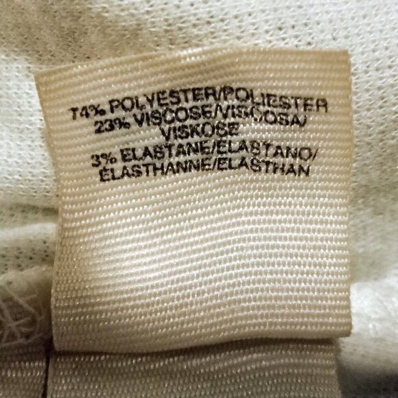 Rachel Roy B&W Heather Pattern Color Block LS Top - Picture 6 of 6